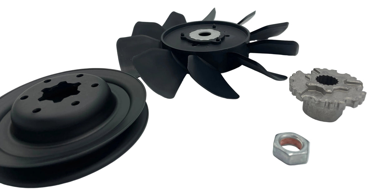 Hydro-Gear 72659 Fan &amp; Pulley Kit | Genuine OEM Cooling Fan and Pulley Kit for Hydrostatic Transaxles