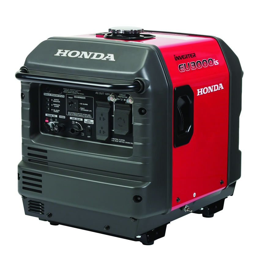 Honda EU3000iS Inverter Generator – 3000W Super Quiet Electric Start Portable Generator | CO-MINDER™ Safety