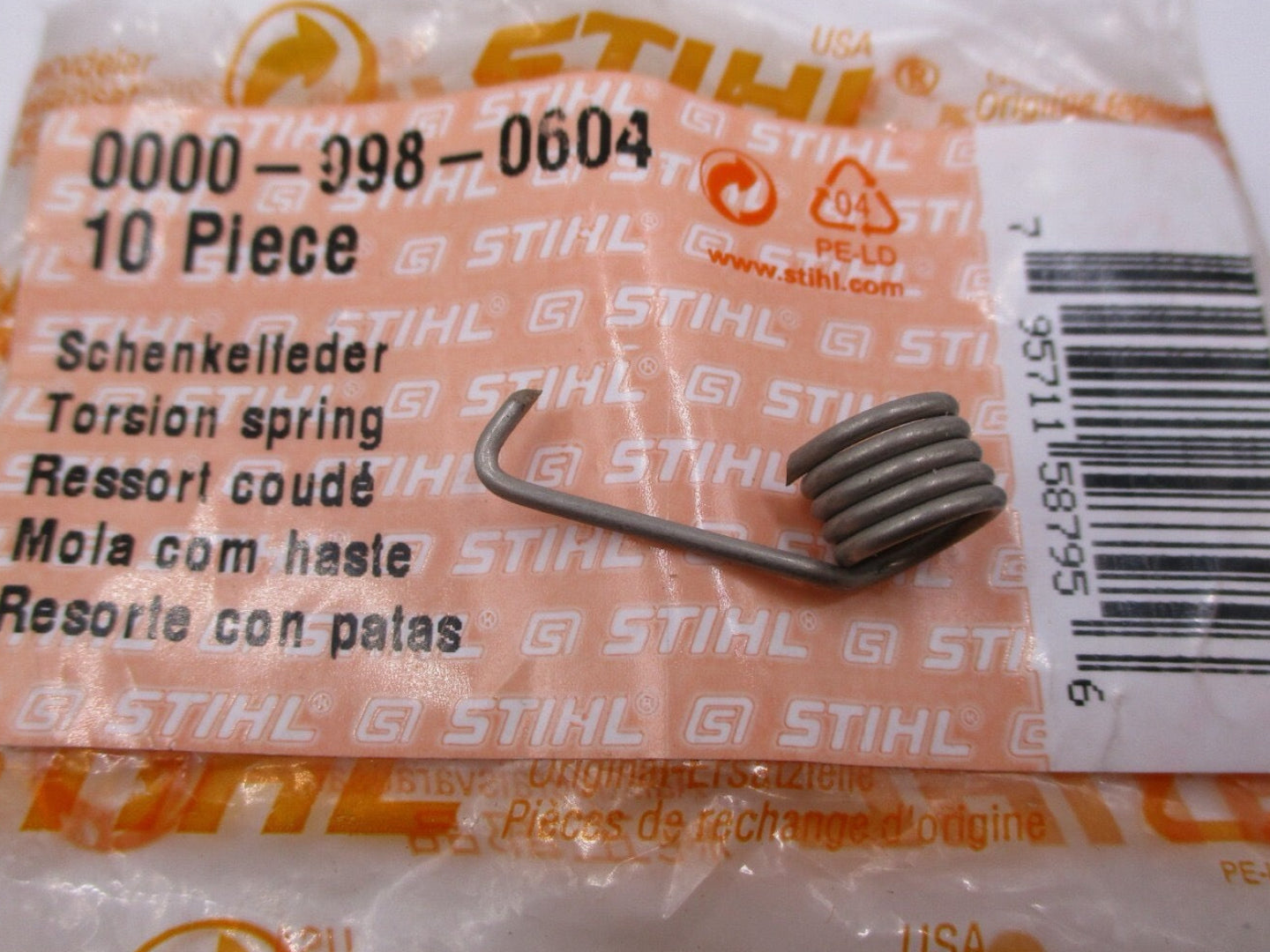 Stihl - Spare Parts - 0000-998-0604 - HOOK-ON Spring