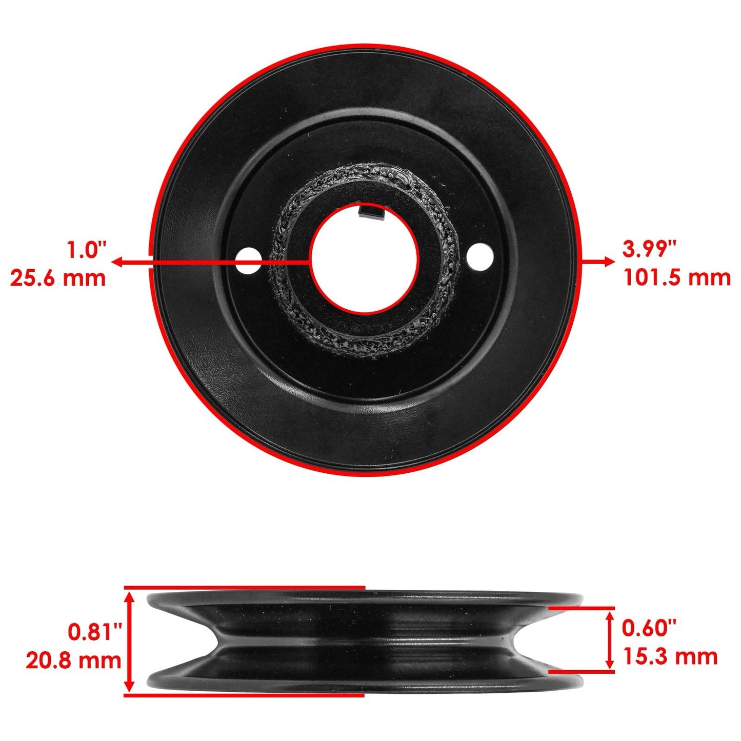 01593800 – GRAVELY® / ARIENS® Spindle Sheave Deck Spindle Pulley
