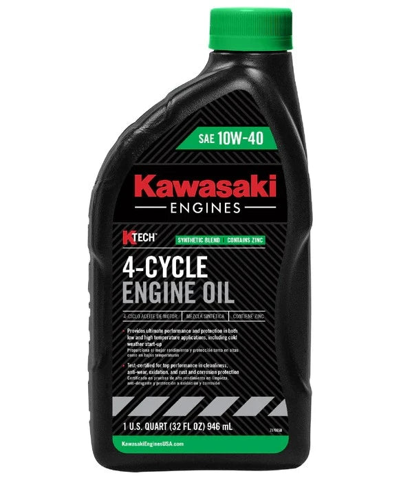 99969-6296 – Kawasaki 10W-40 4-Cycle Engine Oil (1 Quart) Genuine OEM Semi-Synthetic Engine Oil