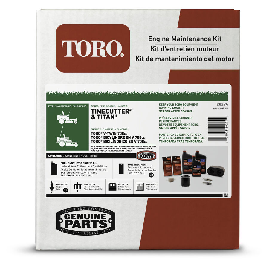 Toro 20294 Toro V-Twin Engine Maintenance Kit – Genuine OEM Service Kit