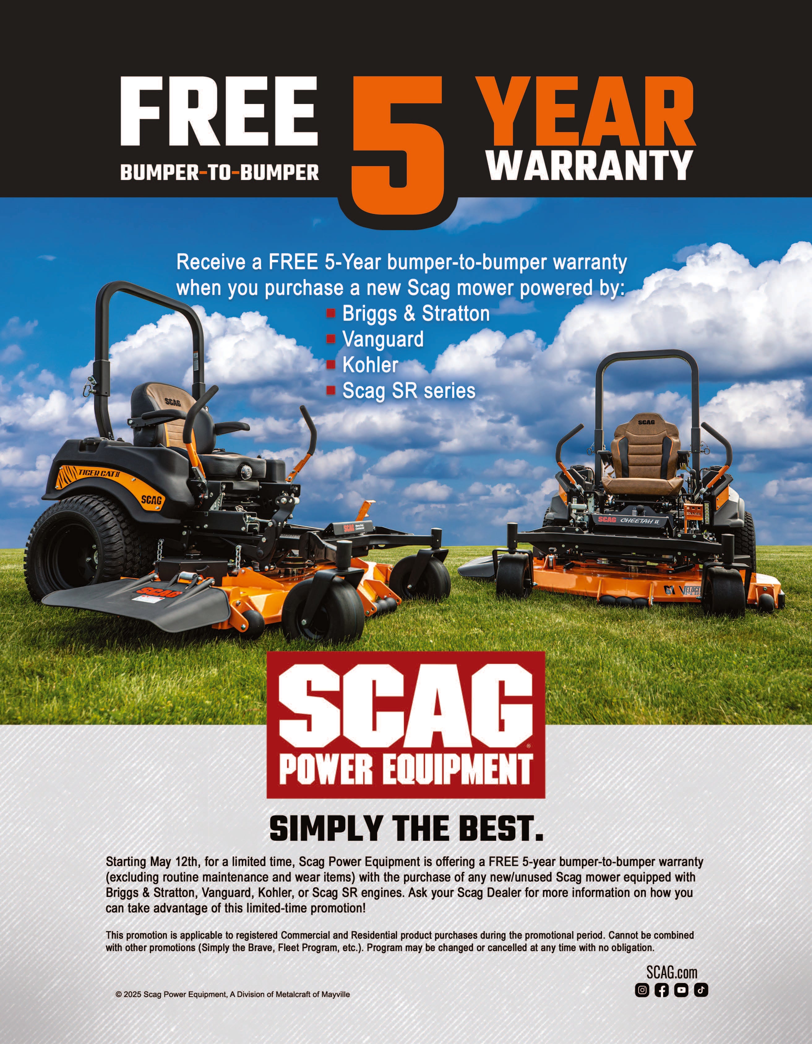 SCAG STTII72V-38CHEFI TURF TIGER II– Barry's Power Equipment