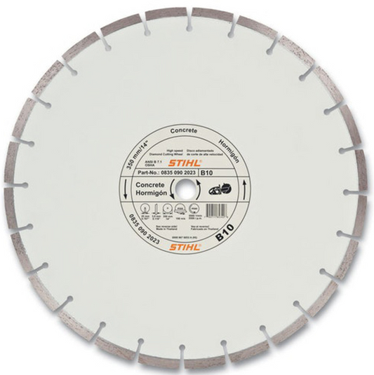 0835 090 2023 – STIHL 14" B10 Economy Abrasive Cut-Off Wheel (20mm Arbor)