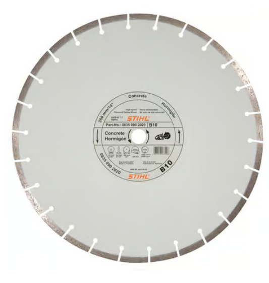 STIHL 14" B20 Abrasive Cut-Off Wheel – 20mm Arbor, Improved Quality – Model# 0835 090 8054