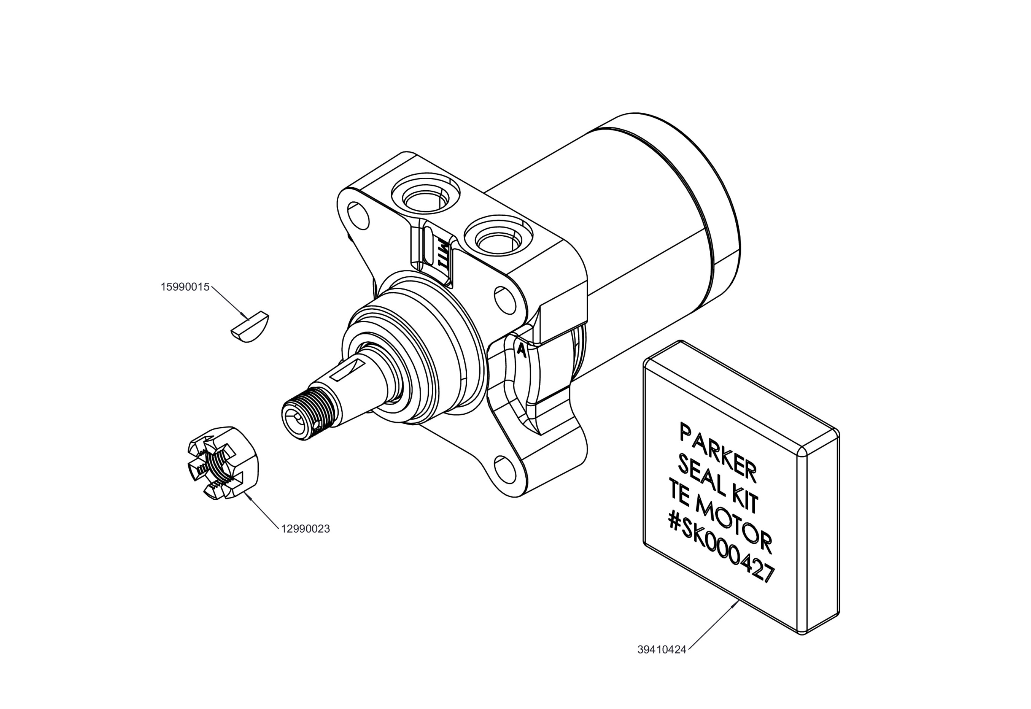 32410024 – Wright Right Hydro Motor TE0260UF33 (Genuine OEM Replacement Part)