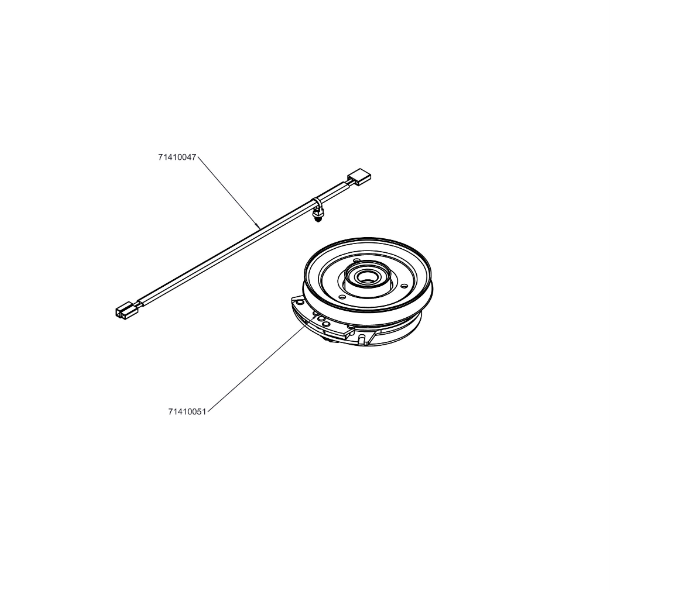 71410054 – PTO Clutch 1.125" Bore x 6.75" Pulley, 200 ft-lb Torque (Genuine OEM Replacement Part)