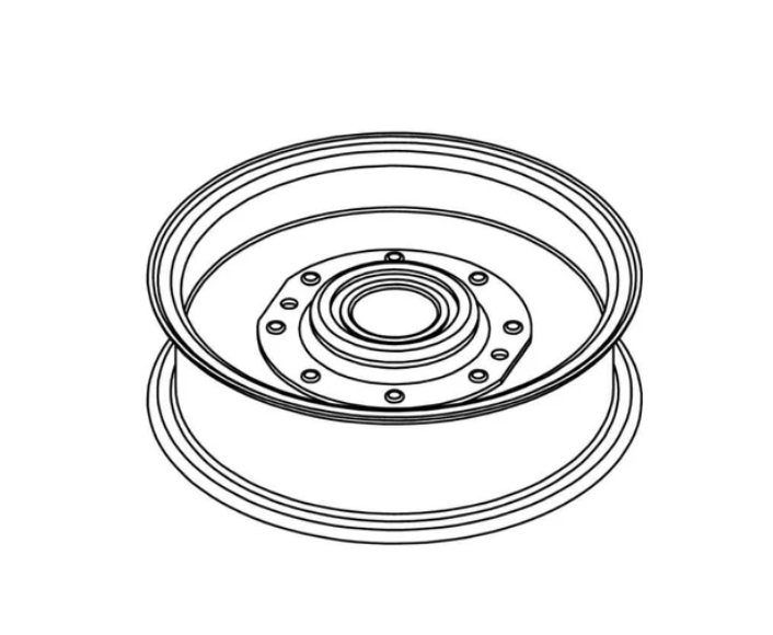 71460212 – Flat Idler Pulley 6" x 2-1/8" (Genuine OEM Replacement Part)