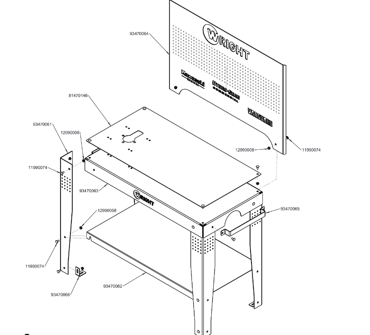 79550143 – Wright Work Bench (Genuine OEM Accessory)