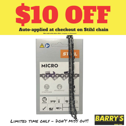 STIHL 3670 005 0065 Chainsaw Chain – 12" Bar | 1/4" Pitch | .043" Gauge | 65 Drive Links – 71PM3 (Picco Micro 3)