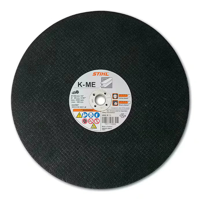 0835 010 8001 – Genuine OEM STIHL General Purpose Metal Abrasive Cut-Off Wheel, 14" x 4.5 mm