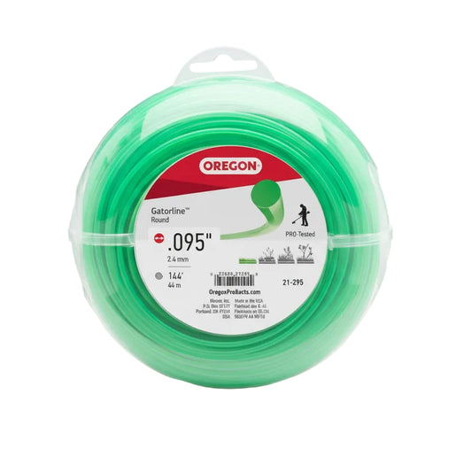 21-295 – Round Gatorline Trimmer Line, .095″ Diameter, 1/2 lb Donut (OEM Oregon Part)