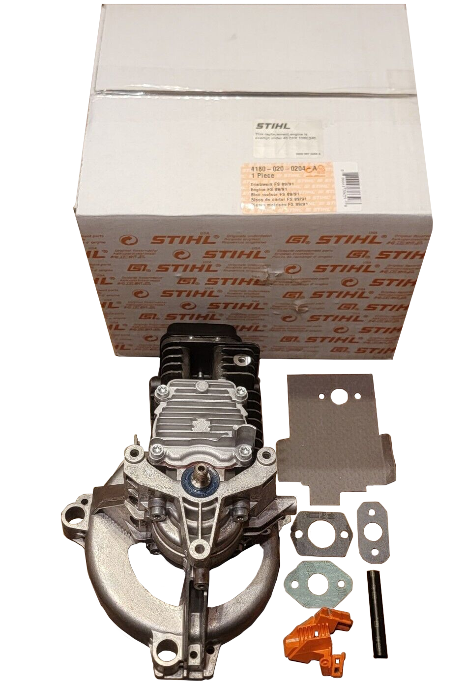 4180 020 0203 – STIHL Engine Ø 40 mm for HT 102, HT 103, HT 105, FS 111, FC 111 &amp; KM 111 R (Genuine OEM Engine)
