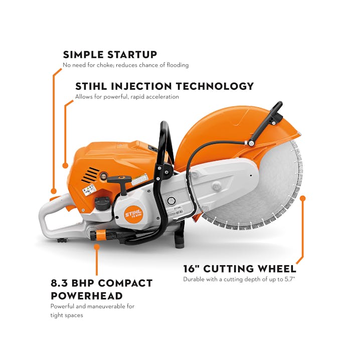 STIHL TS 910i Stihl Cutquik – 16” Professional Gas Cut-Off Saw (TS910i)