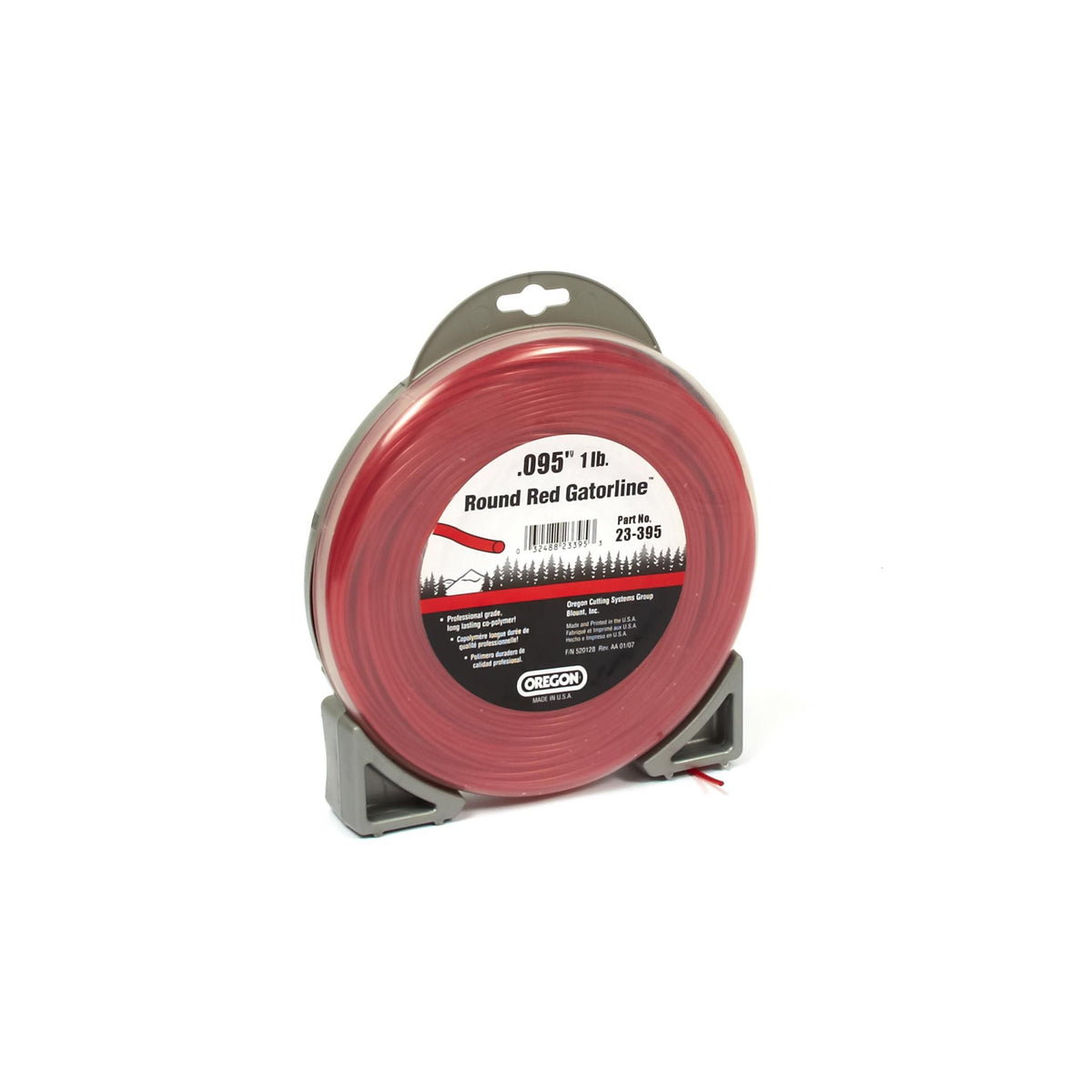 23-395 – Oregon GATORLINE® .095" Round Red Trimmer Line, 1 lb Donut (Replaces 23395)