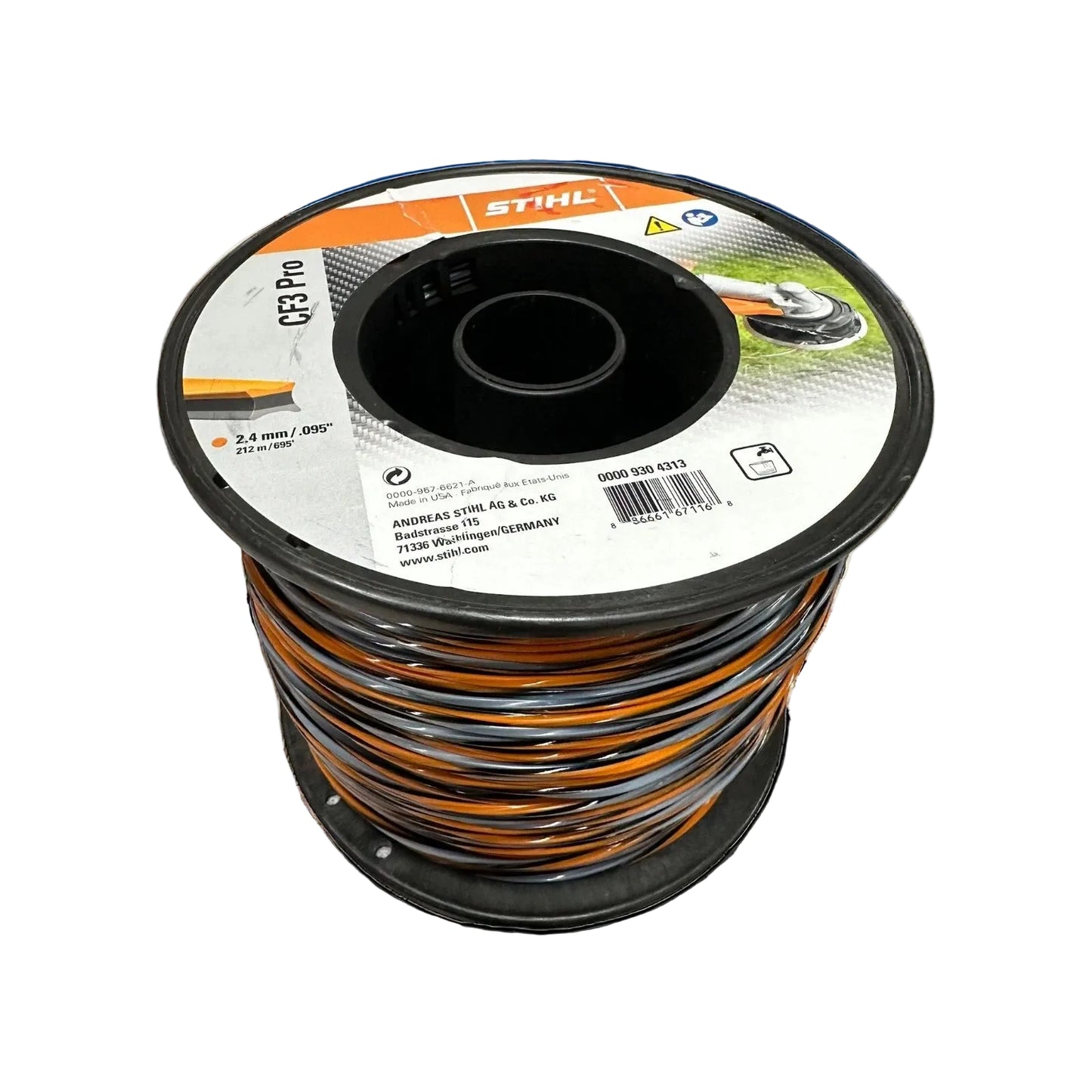 0000 930 4313 – STIHL® CF3 Pro Trimmer Line .095 695 ft