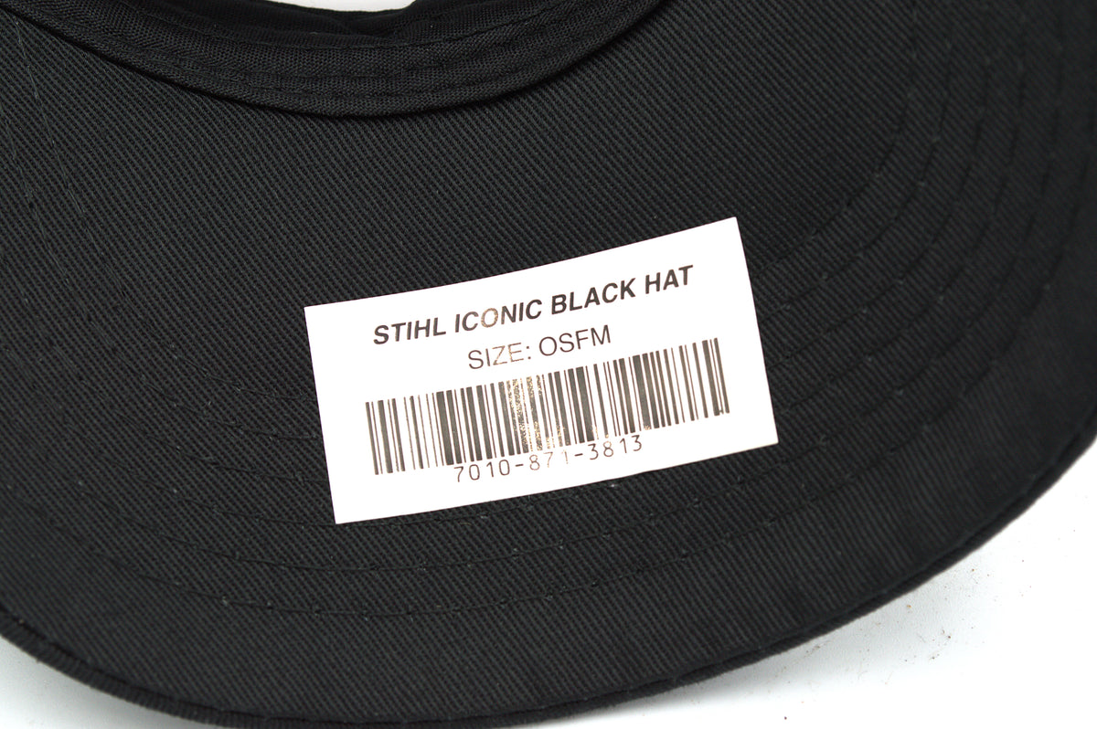 7010 871 3813 – STIHL Iconic Black Hat (Genuine STIHL Apparel)