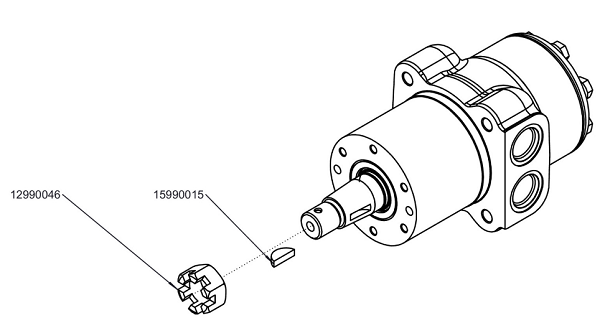 32410023 – Wright Hydro Motor 15P (Genuine OEM Replacement Part)