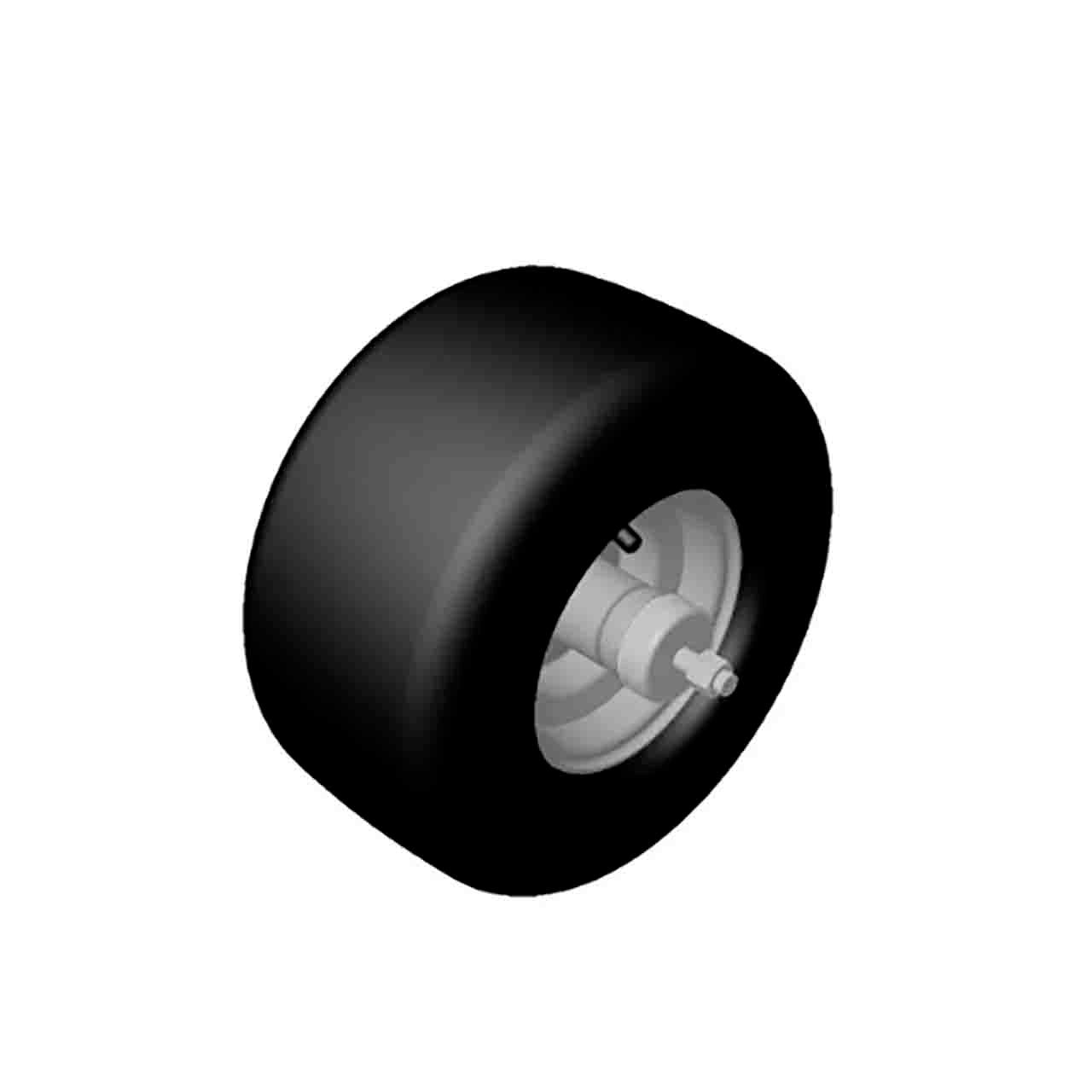 Toro 127-9540 Wheel and Axle Assembly – Genuine OEM Replacement Wheel Assembly